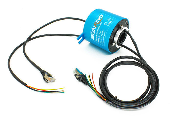 Glissement rotatoire électrique Ring For Gigabit Ethernet de grand diamètre de connecteur d'ODM de Senring