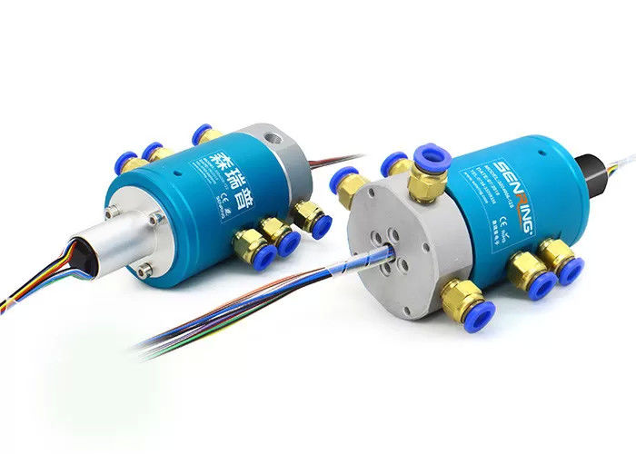 4 passages 4 canaux Ethernet pneumatique joint rotatif à glissement d'anneau de tuyauterie Taille 6 ~ 8 mm