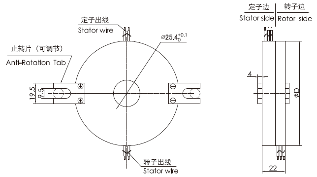 k225 dessin intégral de bague collectrice de bague collectrice de crêpe de la série K225 (SNK025)